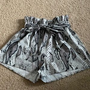 Snake Skin Flowy Shorts
